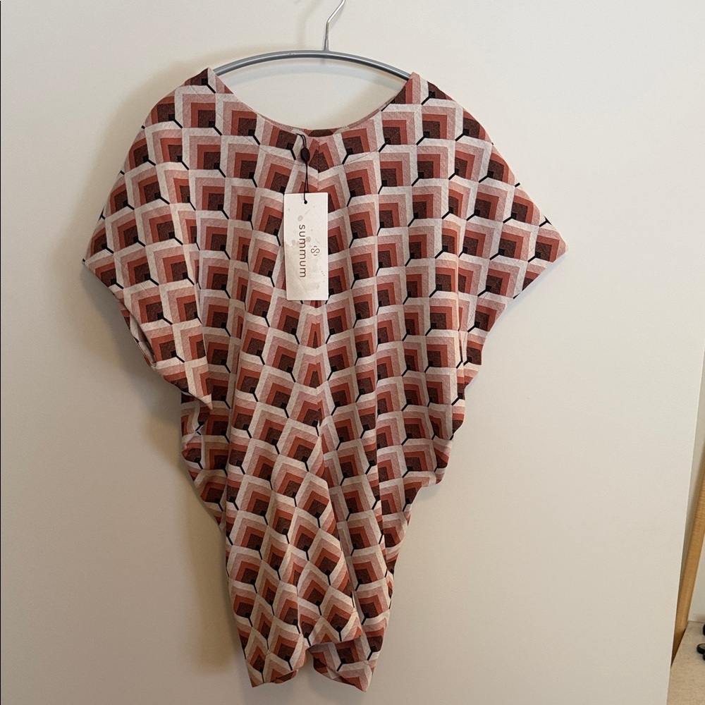 SummumGeometric Patterned Women's Top